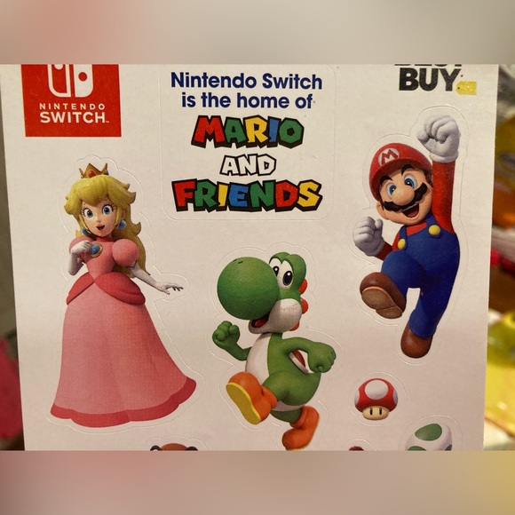 1 Sheet of Mario and Friends Stickers. Never Used! - Picture 2 of 5
